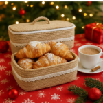 Azradom Artisan Lidded Breakfast Basket